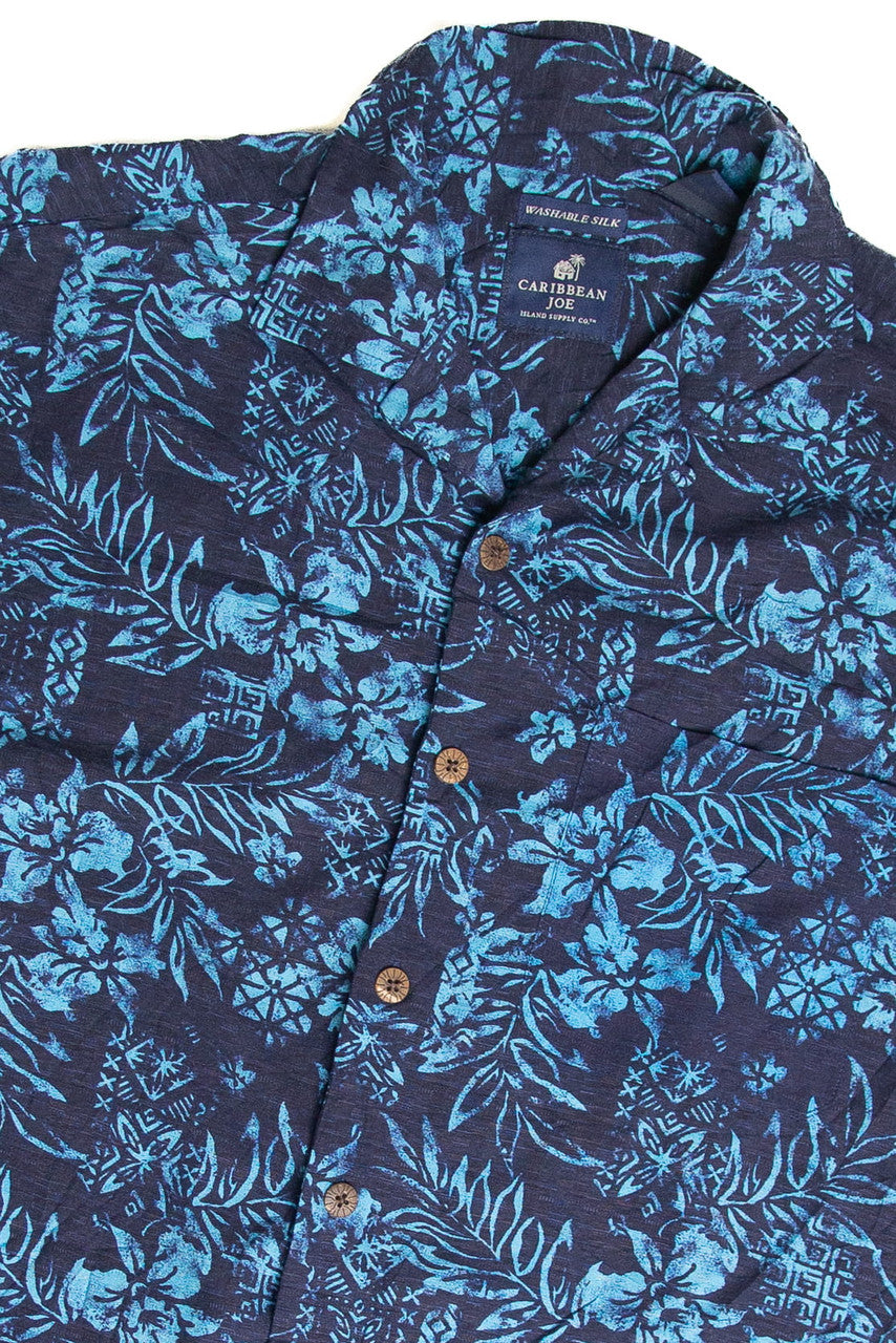 Caribbean Joe Silk Hawaiian Shirt 2519