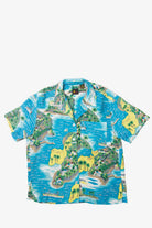 Vintage Liz Sport Island Map Hawaiian Shirt