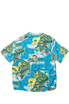Vintage Liz Sport Island Map Hawaiian Shirt