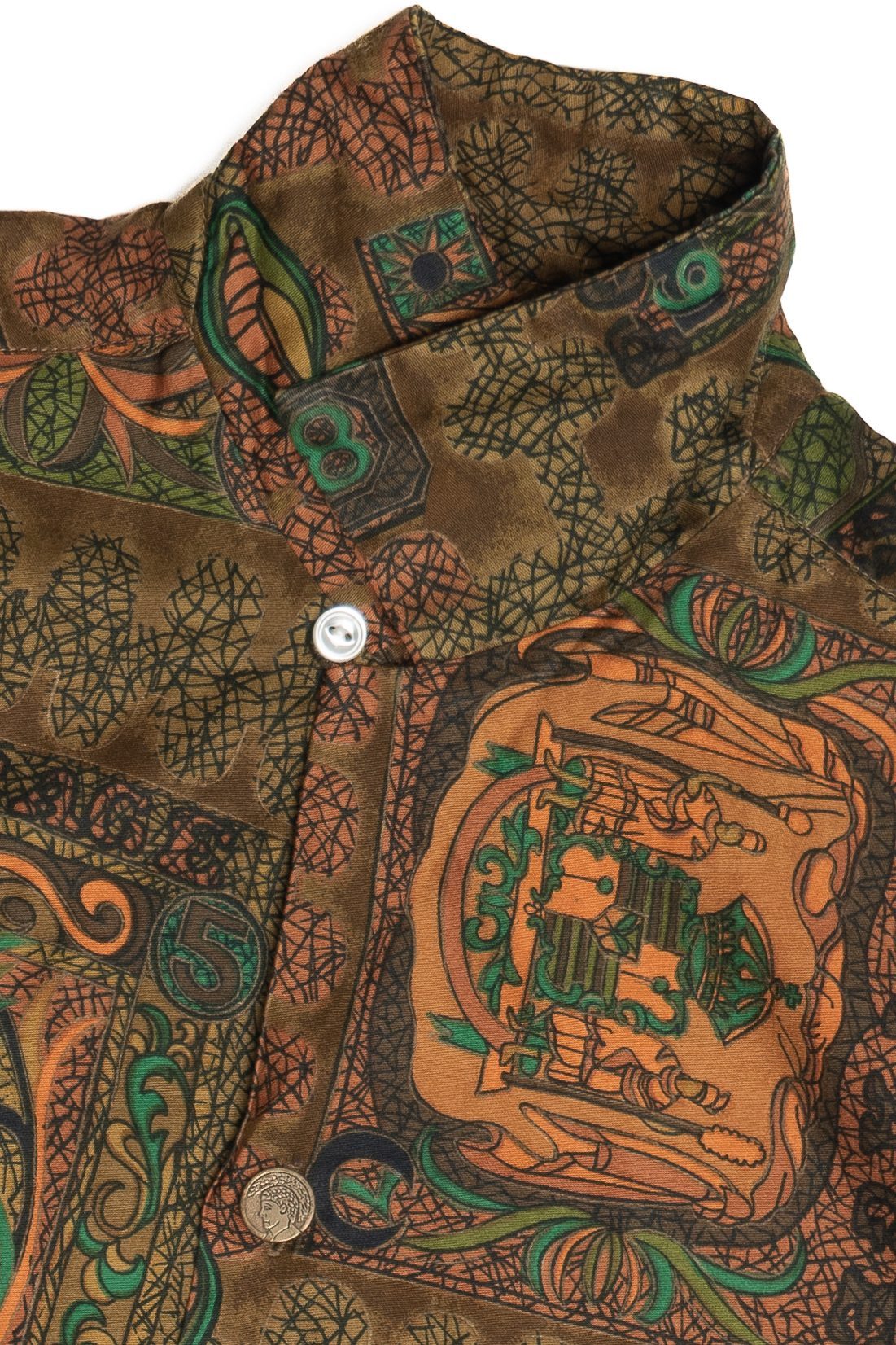 Vintage Rare Andrade Tiki Aloha Hawaiian Shirt With Loop 1940s 1950s