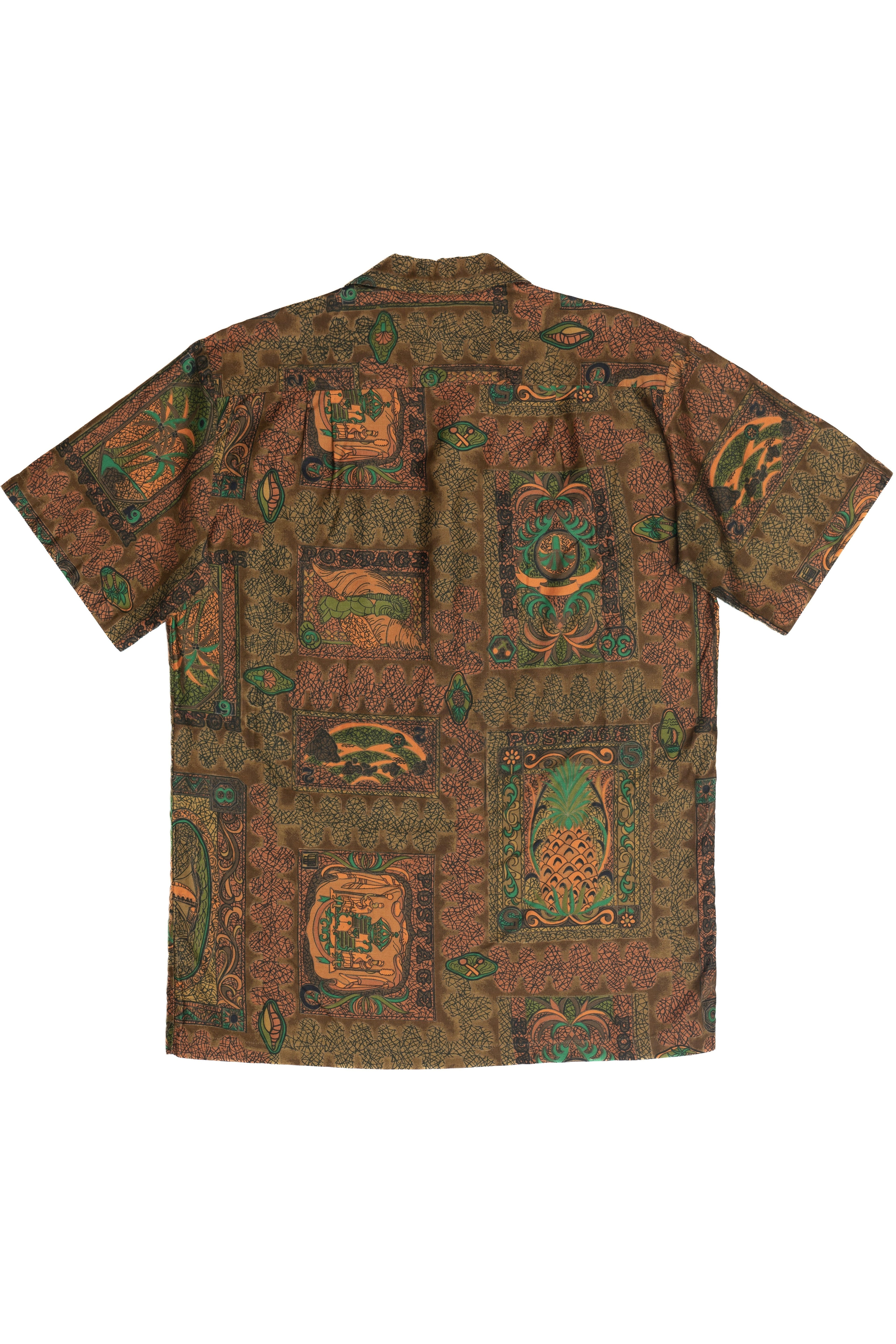 Vintage Rare Andrade Tiki Aloha Hawaiian Shirt With Loop 1940s 1950s