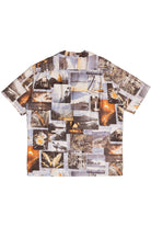 Vintage Rare Fumi's Photo Collage Aloha Hawaiian Shirt 1940s 1950s