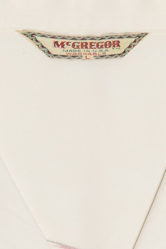 Vintage Rare Hawaiian Shirt With Double Pockets McGregor Made In USA Washable 40/50s