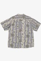 Vintage Rare Hawaiian Shirt With Loop Collar Campus Hand Washable 40/50s