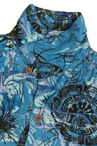 Rare Vintage Hawaiian Shirt With Loop Collar Pilgrim Made And Styled In California 40/50s