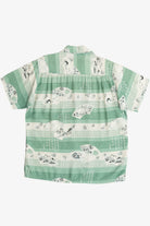 Rare Vintage Hawaiian Shirt With Loop Collar Hale-Niu Honolulu 40/50s