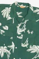 Rare Vintage Hawaiian Shirt With Loop Collar And Double Pockets Balsam 40/50s