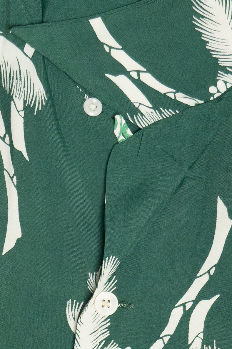 Rare Vintage Hawaiian Shirt With Loop Collar And Double Pockets Balsam 40/50s