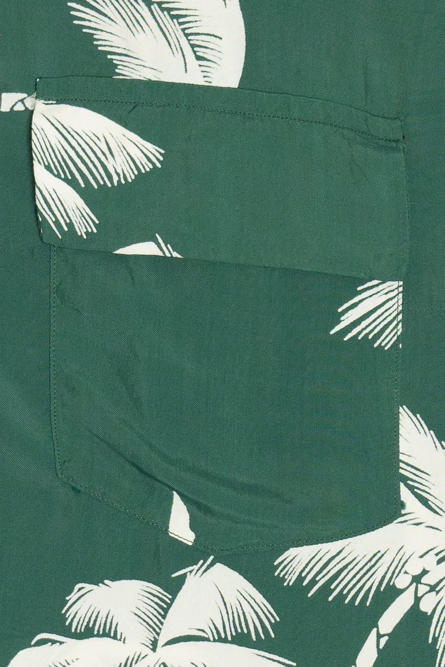 Rare Vintage Hawaiian Shirt With Loop Collar And Double Pockets Balsam 40/50s