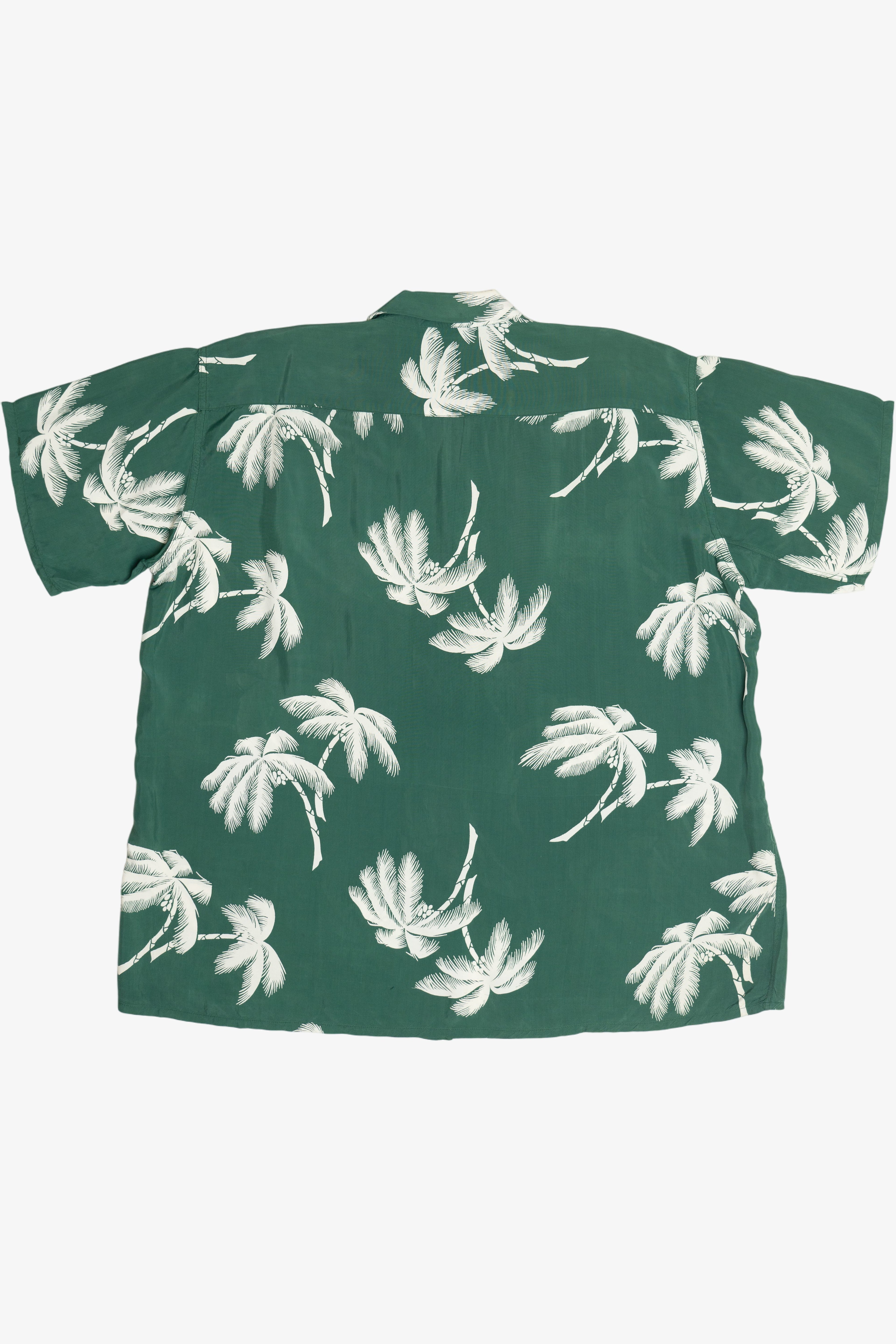 Rare Vintage Hawaiian Shirt With Loop Collar And Double Pockets Balsam 40/50s