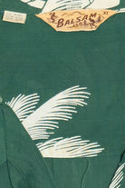 Rare Vintage Hawaiian Shirt With Loop Collar And Double Pockets Balsam 40/50s