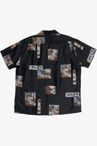 Rare Vintage Hawaiian Shirt With Loop Collar Hagoromo Silk Salon Pure Silk Kyoto Japan 40/50s
