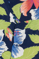 Rare Vintage Hawaiian Shirt With Loop Collar Ashfield By Duke Of Hollywood Co. 40/50s
