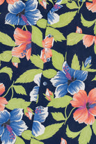 Rare Vintage Hawaiian Shirt With Loop Collar Ashfield By Duke Of Hollywood Co. 40/50s