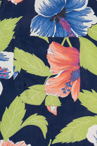 Rare Vintage Hawaiian Shirt With Loop Collar Ashfield By Duke Of Hollywood Co. 40/50s
