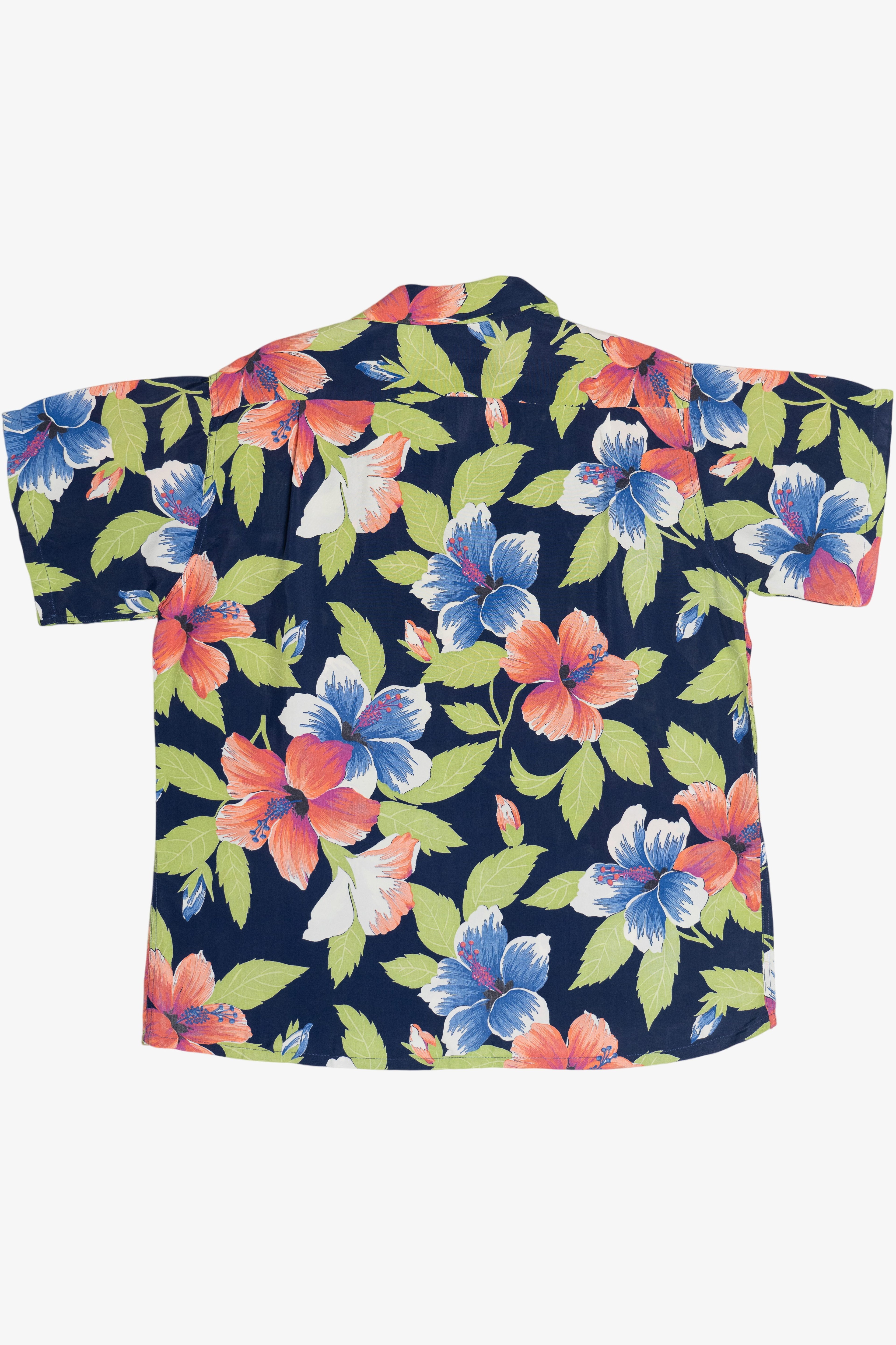 Rare Vintage Hawaiian Shirt With Loop Collar Ashfield By Duke Of Hollywood Co. 40/50s