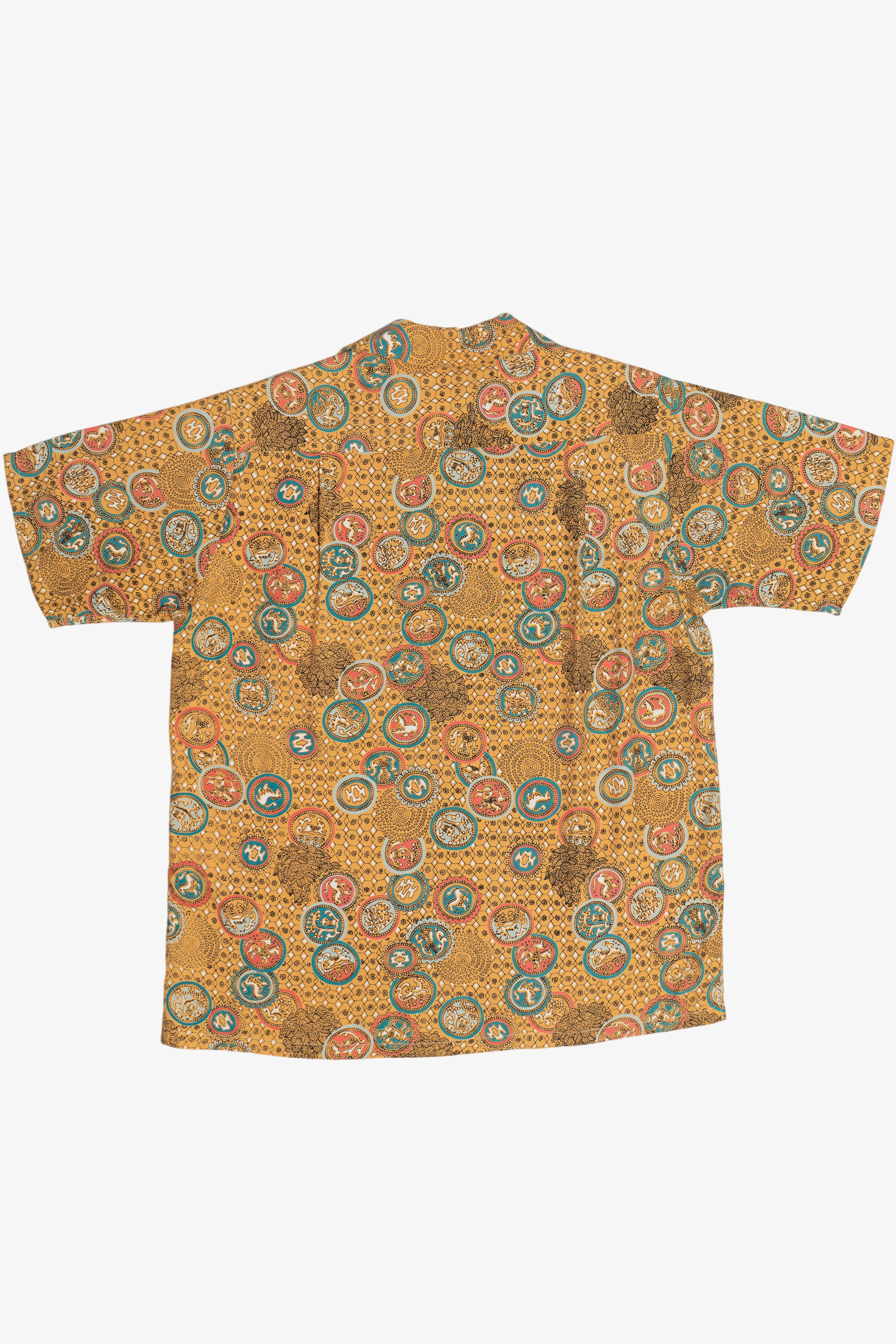 Rare Deadstock Vintage Hawaiian Shirt With Loop Collar Double Pockets Champion Kahanamoku Hawaiian Original 40/50s