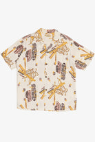 Rare Vintage Hawaiian Shirt With Loop Collar Tropicana Made In Honolulu 40/50s