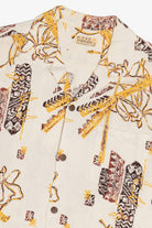 Rare Vintage Hawaiian Shirt With Loop Collar Tropicana Made In Honolulu 40/50s