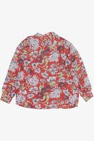 Rare Vintage Hawaiian Long Sleeve Shirt With Loop Collar And Double Pockets Campus Hollywood Styled 40/50s