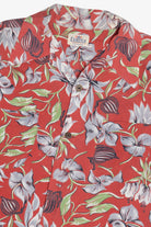 Rare Vintage Hawaiian Long Sleeve Shirt With Loop Collar And Double Pockets Campus Hollywood Styled 40/50s