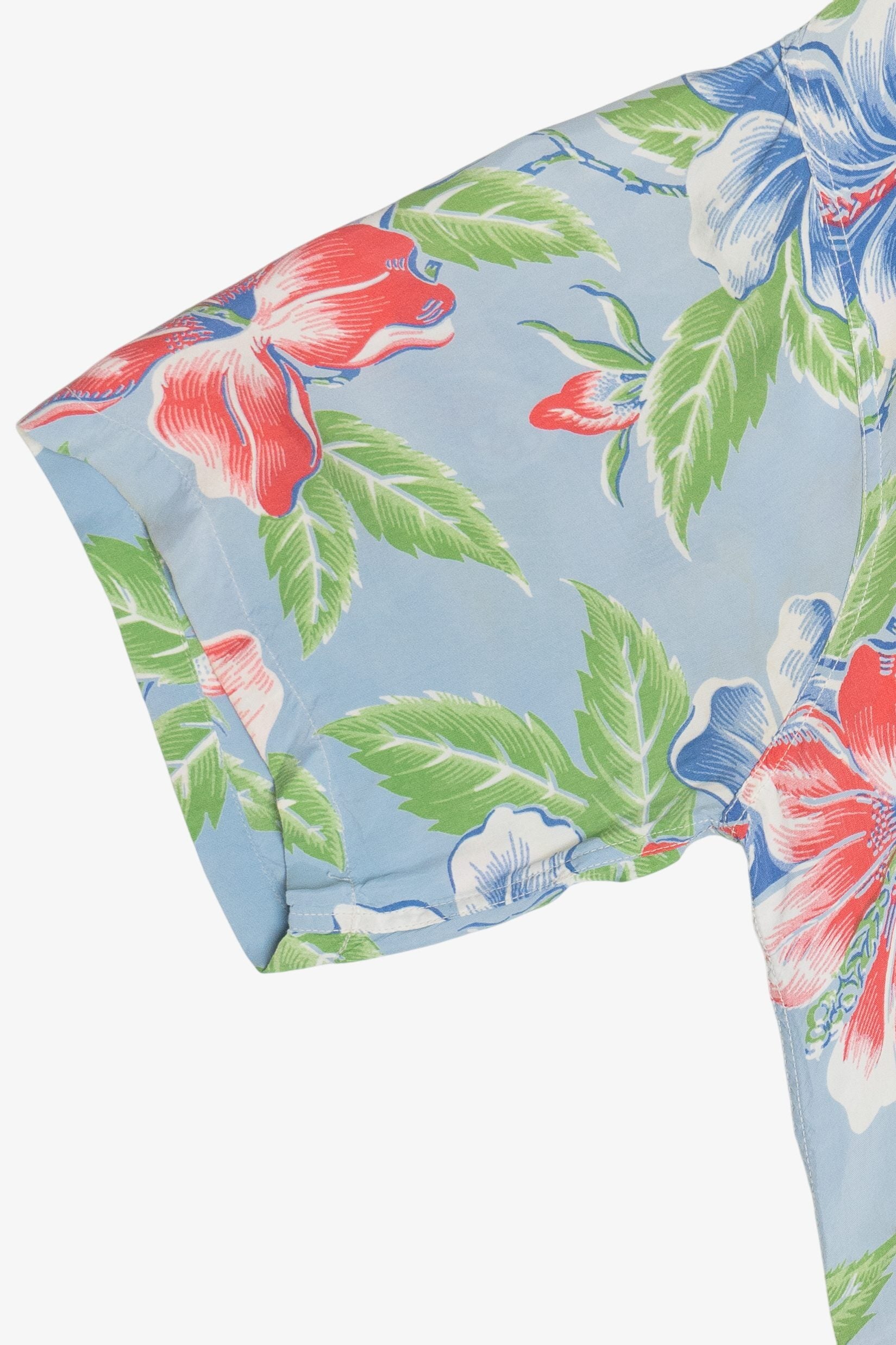 Rare Vintage Hawaiian Shirt With Loop Collar And Double Pockets Don Juan Of California 40/50s