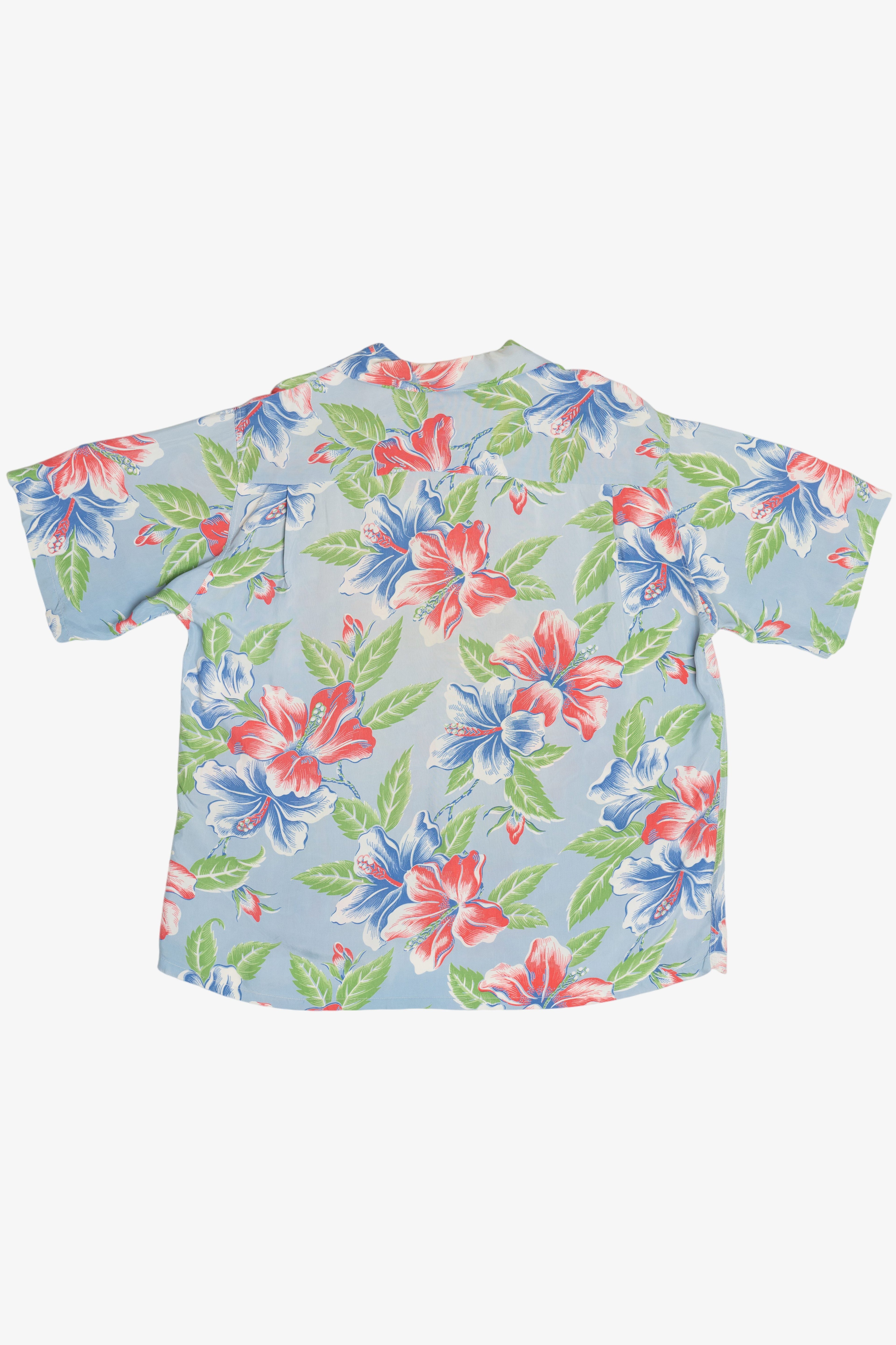 Rare Vintage Hawaiian Shirt With Loop Collar And Double Pockets Don Juan Of California 40/50s