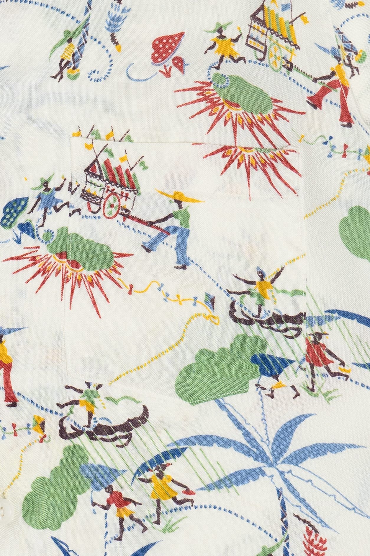 Rare Vintage Hawaiian Shirt Nathan's Montego Bay Jamaica 40/50s