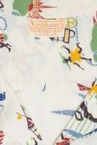 Rare Vintage Hawaiian Shirt Nathan's Montego Bay Jamaica 40/50s