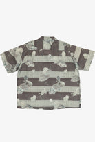 Rare Vintage Hawaiian Shirt With Loop Collar Hand Printed 40/50s