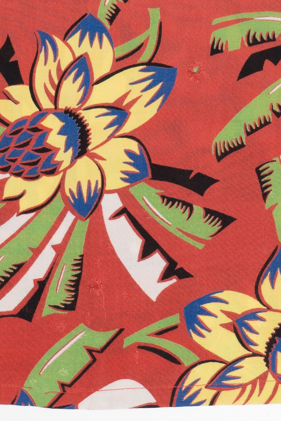 Rare Vintage Hawaiian Long Sleeve Loop Collar Double Pocket Kaynee California Styled 40/50s