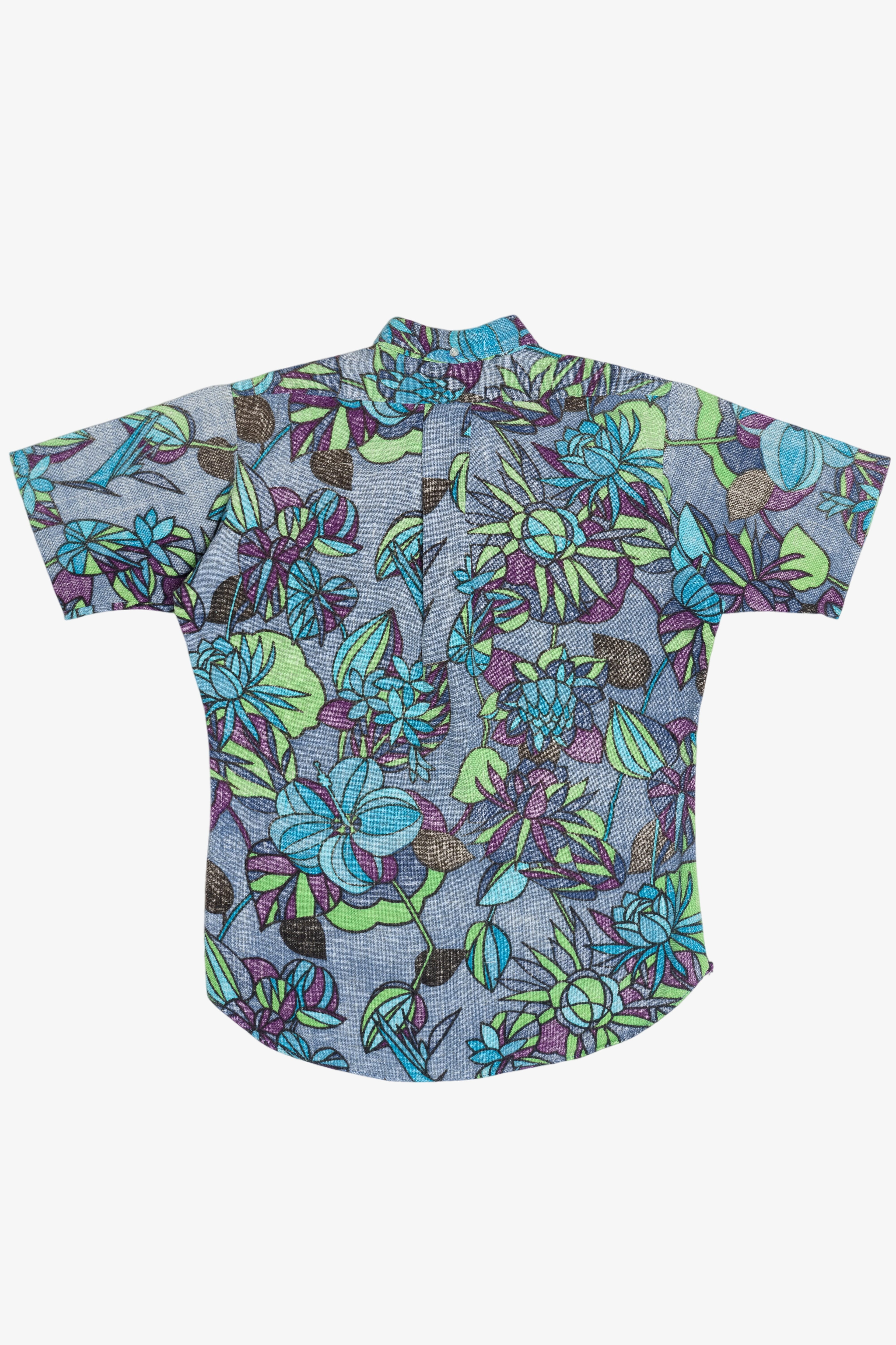 Rare Vintage Hawaiian Quarter Button Down Shirt Robert Rutherford's 40/50s