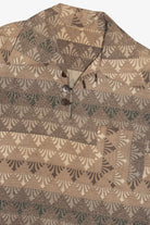  Rare Vintage Hawaiian Long Sleeve Shirt Quarter Loop Button Detail 40/50s