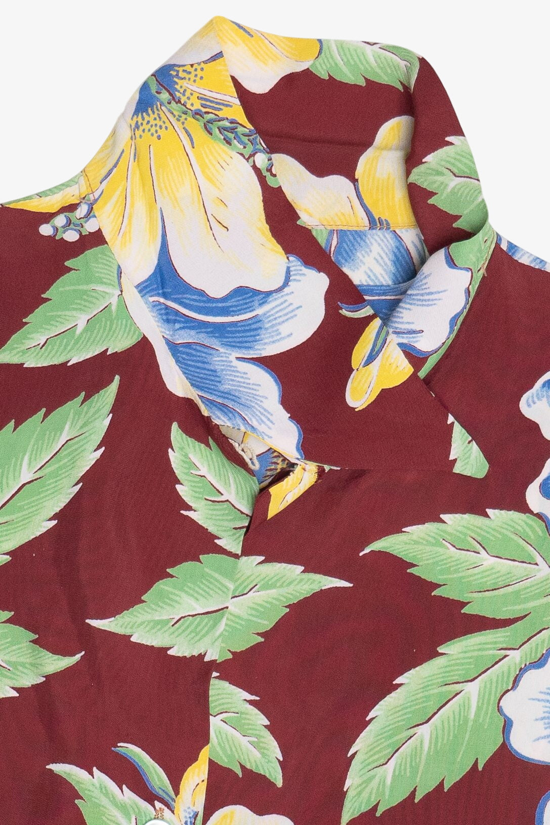 Rare Vintage Hawaiian Women's Shirt With Loop Collar 40/50s