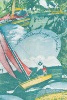 Rare Vintage Hawaiian Shirt With Loop Collar Washington "Dee Cee" 40/50s