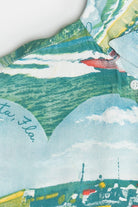 Rare Vintage Hawaiian Shirt With Loop Collar Washington "Dee Cee" 40/50s