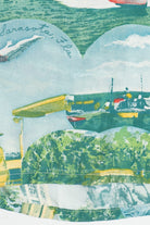 Rare Vintage Hawaiian Shirt With Loop Collar Washington "Dee Cee" 40/50s