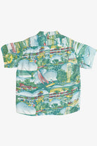 Rare Vintage Hawaiian Shirt With Loop Collar Washington "Dee Cee" 40/50s