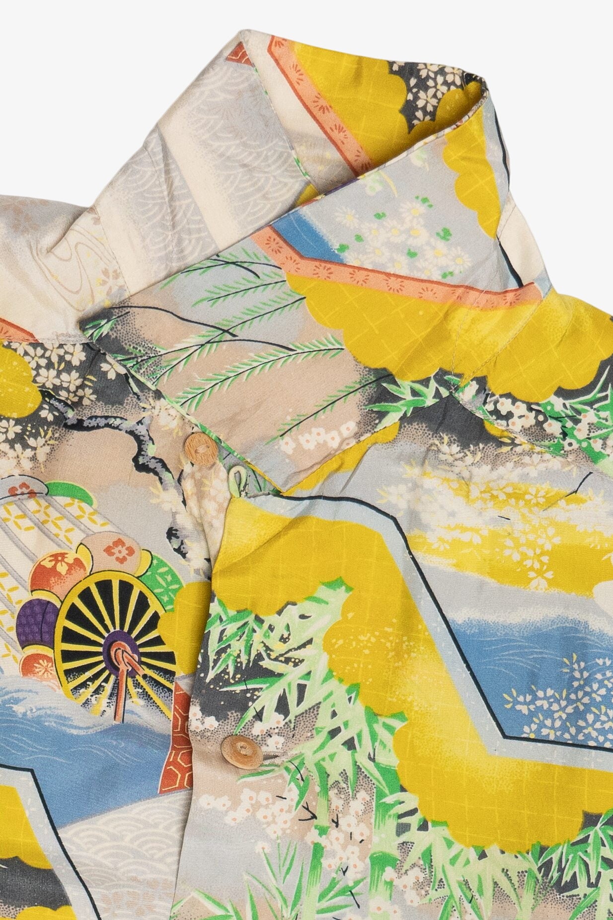 Rare Vintage Hawaiian Shirt Loop Collar Watumull's And Leilani Hawaii 40/50s
