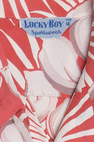 Rare Vintage Hawaiian Shirt With Loop Collar Lucky Boy Sportswear 40/50s