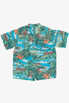 Rare Vintage Hawaiian Shirt With Loop Collar Royal Hawaiian Honolulu 40/50s