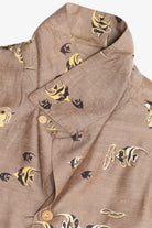 Rare Vintage Hawaiian Shirt With Loop Collar Royal Hawaiian Honolulu 40/50s
