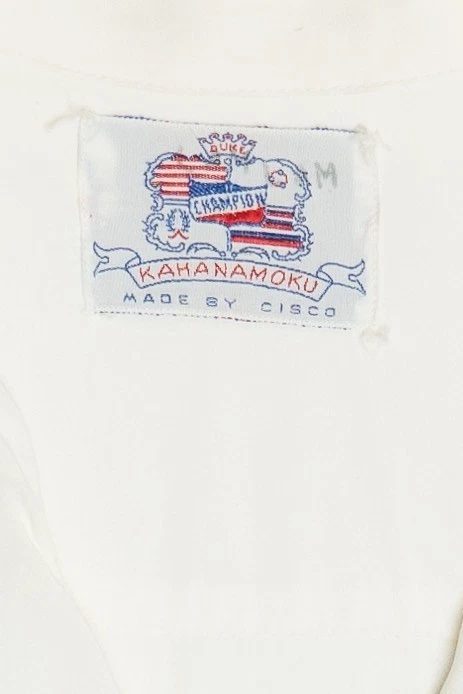 Rare Vintage Hawaiian Shirt With Loop Collar Champion Duke Kahanamoku Cisco 40s/50s