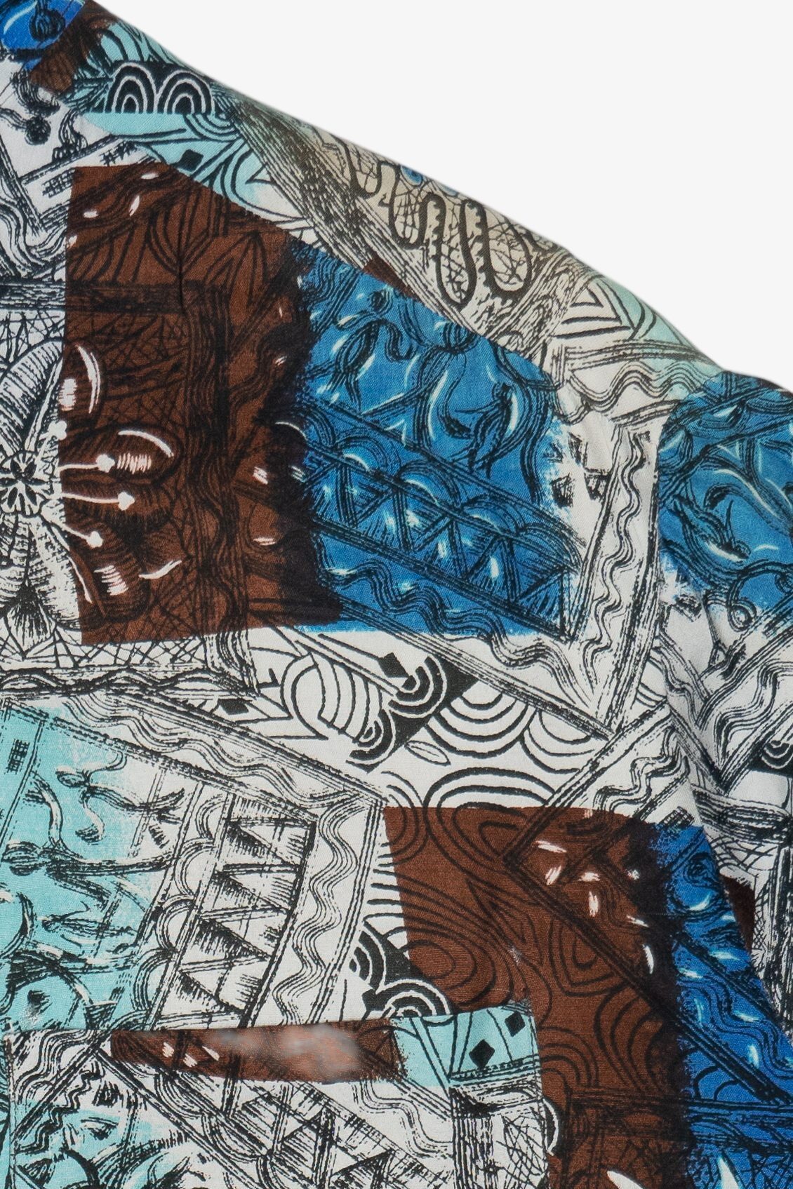 Rare Vintage Hawaiian Shirt With Loop Collar Pilgrim Made And Styled In California 40/50s