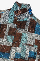 Rare Vintage Hawaiian Shirt With Loop Collar Pilgrim Made And Styled In California 40/50s