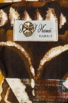 Rare Vintage Hawaiian Shirt Kay O' Kauai With Tiki Buttons 40/50s