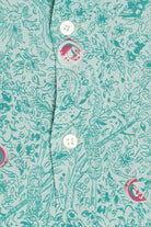 Rare Vintage Hawaiian Double Pocket Shirt With Loop Collar 40/50s