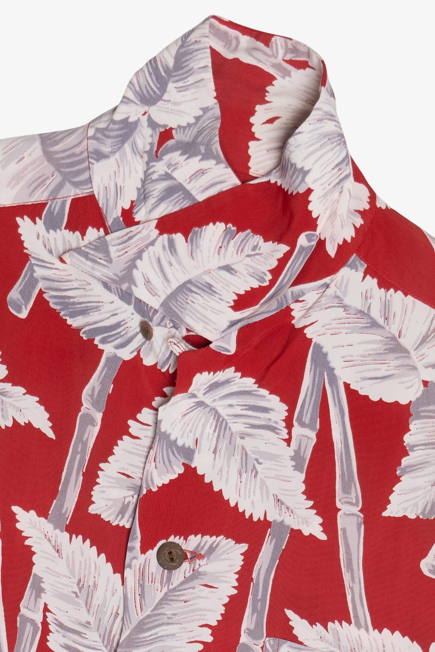 Rare Vintage Campus Hawaiian Shirt With Loop Collar Hollywood Styled Hand Washable 40/50s