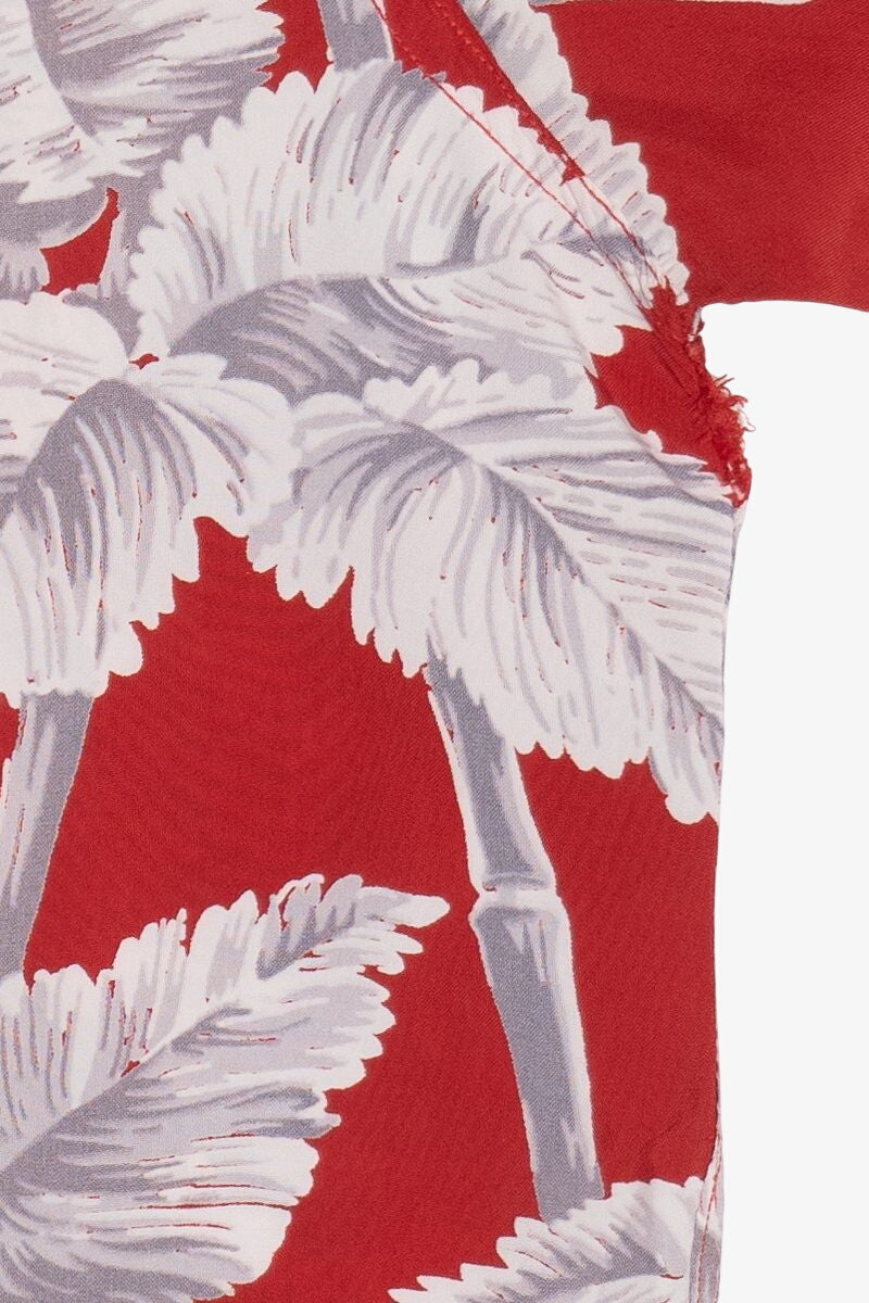 Rare Vintage Campus Hawaiian Shirt With Loop Collar Hollywood Styled Hand Washable 40/50s