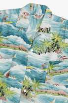 Rare Vintage Hawaiian Double Pocket Shirt With Loop Collar Aloha Rayon 40/50s
